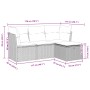 Set de sofás de jardín 4 pzas y cojines ratán sintético marrón by , Garden sets - Ref: Foro24-3325259, Price: 271,84 €, Disco...