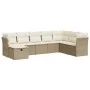 Set de sofás de jardín y cojines 8 piezas ratán sintético beige de , Conjuntos de jardín - Ref: Foro24-3325334, Precio: 552,3...