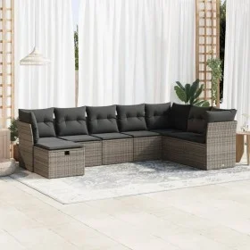 Set de sofás de jardín y cojines 8 piezas ratán sintético gris von , Gartensets - Ref: Foro24-3325336, Preis: 476,28 €, Rabat...