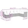 Set de sofás de jardín y cojines 8 piezas ratán sintético gris by , Garden sets - Ref: Foro24-3325336, Price: 475,06 €, Disco...