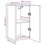 Mueble para TV madera de ingeniería envejecida 30,5x30x60 cm by , TV Furniture - Ref: Foro24-856390, Price: 35,10 €, Discount: %