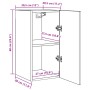 Mueble para TV madera de ingeniería envejecida 30,5x30x60 cm von , TV-Möbel - Ref: Foro24-856390, Preis: 35,66 €, Rabatt: %