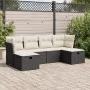 Set de sofás de jardín 6 piezas y cojines ratán sintético negro by , Garden sets - Ref: Foro24-3325322, Price: 342,78 €, Disc...