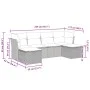 Set de sofás de jardín 6 piezas y cojines ratán sintético negro by , Garden sets - Ref: Foro24-3325322, Price: 342,78 €, Disc...