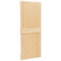 Schiebetür mit Beschlägen aus massivem Kiefernholz, 90 x 210 cm von vidaXL, Türen - Ref: Foro24-3057588, Preis: 340,76 €, Rab...