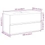 Mueble con lavabo integrado madera envejecida 91x39,5x49 cm von , Badezimmerwaschtische - Ref: Foro24-3328927, Preis: 300,41 ...