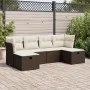 Set sofás de jardín 6 piezas y cojines ratán sintético marrón von , Gartensets - Ref: Foro24-3325329, Preis: 366,45 €, Rabatt: %