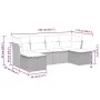 Set sofás de jardín 6 piezas y cojines ratán sintético marrón von , Gartensets - Ref: Foro24-3325329, Preis: 366,45 €, Rabatt: %