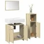 Set de muebles de baño 3 pzas madera contrachapada roble Sonoma by , Bathroom furniture - Ref: Foro24-3324971, Price: 90,22 €...