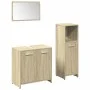 Set de muebles de baño 3 pzas madera contrachapada roble Sonoma by , Bathroom furniture - Ref: Foro24-3324971, Price: 90,22 €...