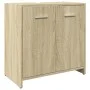 Set de muebles de baño 3 pzas madera contrachapada roble Sonoma by , Bathroom furniture - Ref: Foro24-3324971, Price: 90,22 €...
