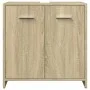 Set de muebles de baño 3 pzas madera contrachapada roble Sonoma by , Bathroom furniture - Ref: Foro24-3324971, Price: 90,22 €...