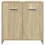 Set de muebles de baño 3 pzas madera contrachapada roble Sonoma by , Bathroom furniture - Ref: Foro24-3324971, Price: 91,16 €...