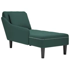 Tumbona almohada y reposabrazo derecho terciopelo verde oscuro by , Daybeds - Ref: Foro24-4009774, Price: 184,55 €, Discount: %