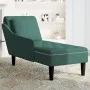 Tumbona almohada y reposabrazo derecho terciopelo verde oscuro von , Tagesbetten - Ref: Foro24-4009774, Preis: 189,51 €, Raba...