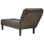 Tumbona almohada reposabrazo derecho cuero gris oscuro von , Tagesbetten - Ref: Foro24-4009858, Preis: 160,75 €, Rabatt: %