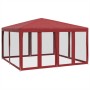 Carpa para fiestas con 8 paredes de malla HDPE rojo 4x4 m von , Zelte - Ref: Foro24-4010065, Preis: 130,04 €, Rabatt: %