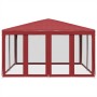 Carpa para fiestas con 8 paredes de malla HDPE rojo 4x4 m von , Zelte - Ref: Foro24-4010065, Preis: 130,04 €, Rabatt: %