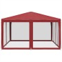 Carpa para fiestas con 8 paredes de malla HDPE rojo 4x4 m von , Zelte - Ref: Foro24-4010065, Preis: 130,04 €, Rabatt: %