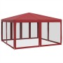 Carpa para fiestas con 8 paredes de malla HDPE rojo 4x4 m von , Zelte - Ref: Foro24-4010065, Preis: 130,04 €, Rabatt: %