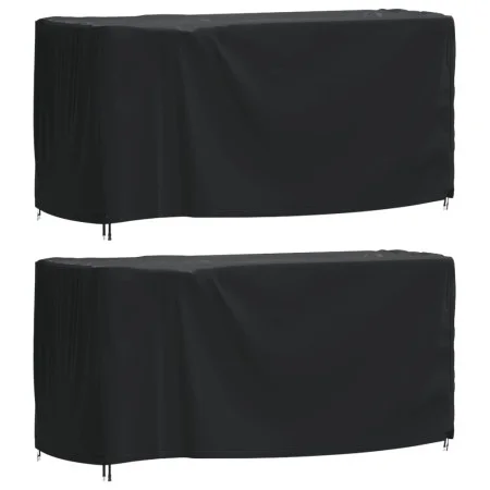 Cubiertas muebles jardín 2 uds impermeable 420D 180x70x90 cm by , Garden furniture covers - Ref: Foro24-3196432, Price: 51,05...