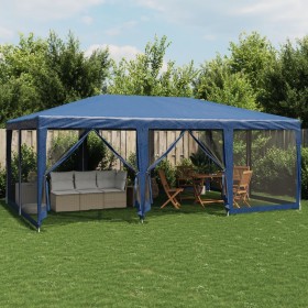 Carpa para fiestas con 10 paredes de malla HDPE azul 6x4 m von , Zelte - Ref: Foro24-4010067, Preis: 165,02 €, Rabatt: %