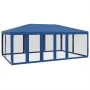 Carpa para fiestas con 10 paredes de malla HDPE azul 6x4 m von , Zelte - Ref: Foro24-4010067, Preis: 161,17 €, Rabatt: %