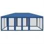 Carpa para fiestas con 10 paredes de malla HDPE azul 6x4 m von , Zelte - Ref: Foro24-4010067, Preis: 161,17 €, Rabatt: %