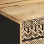 Mueble de TV madera maciza de mango rugosa negro 105x33,5x46 cm by , CD and DVD storage - Ref: Foro24-4018628, Price: 107,58 ...