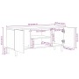 Mueble de TV madera maciza de mango rugosa negro 105x33,5x46 cm by , CD and DVD storage - Ref: Foro24-4018628, Price: 107,58 ...
