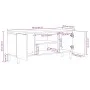 Mueble de TV madera maciza de mango rugosa negro 105x33,5x46 cm by , CD and DVD storage - Ref: Foro24-4018628, Price: 105,89 ...
