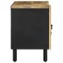 Mueble de TV madera maciza de mango rugosa negro 105x33,5x46 cm de , Almacenamiento para CD y DVD - Ref: Foro24-4018642, Prec...