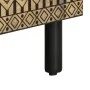 Mueble de TV madera maciza de mango rugosa negro 105x33,5x46 cm de , Almacenamiento para CD y DVD - Ref: Foro24-4018642, Prec...