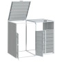Cobertizo contenedores dobles basura acero gris 144x81x113 cm von , Halterungen für Abfallbehälter - Ref: Foro24-4006176, Pre...