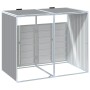 Cobertizo contenedores dobles basura acero gris 144x81x113 cm von , Halterungen für Abfallbehälter - Ref: Foro24-4006176, Pre...