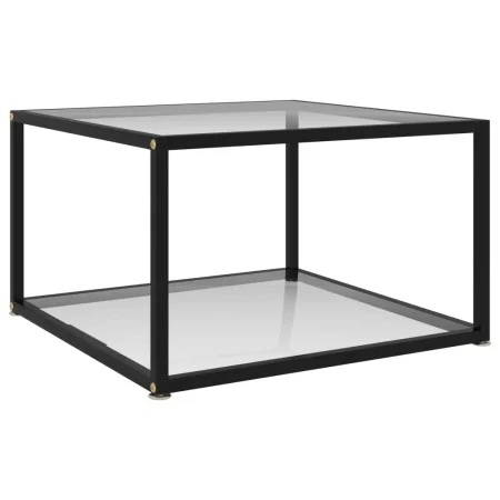Transparent tempered glass coffee table 60x60x35 cm by vidaXL, Coffee table - Ref: Foro24-322887, Price: 82,81 €, Discount: %