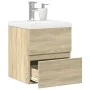 Set de muebles de baño 2 pzas madera contrachapada roble Sonoma von , Badezimmermöbel - Ref: Foro24-3325032, Preis: 121,24 €,...