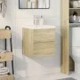 Set de muebles de baño 2 pzas madera contrachapada roble Sonoma von , Badezimmermöbel - Ref: Foro24-3325032, Preis: 121,24 €,...