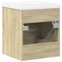 Set de muebles de baño 2 pzas madera contrachapada roble Sonoma von , Badezimmermöbel - Ref: Foro24-3325032, Preis: 122,88 €,...