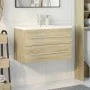 Set de muebles de baño 2 pzas madera contrachapada roble Sonoma de , Muebles de baño - Ref: Foro24-3325047, Precio: 193,14 €,...