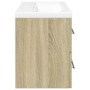 Set de muebles de baño 2 pzas madera contrachapada roble Sonoma von , Badezimmermöbel - Ref: Foro24-3325047, Preis: 205,32 €,...
