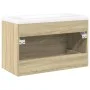 Set de muebles de baño 2 pzas madera contrachapada roble Sonoma de , Muebles de baño - Ref: Foro24-3325047, Precio: 193,14 €,...