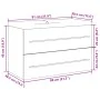 Set de muebles de baño 2 pzas madera contrachapada roble Sonoma de , Muebles de baño - Ref: Foro24-3325047, Precio: 193,14 €,...