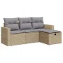 Juego de sofás jardín con cojines 4 pzas ratán sintético beige von , Gartensets - Ref: Foro24-3325355, Preis: 295,46 €, Rabat...