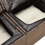 Set comedor de jardín 5 piezas y cojines ratán sintético marrón by , Garden sets - Ref: Foro24-3325369, Price: 330,39 €, Disc...