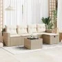Juego de sofás jardín con cojines 6 pzas ratán sintético beige by , Garden sets - Ref: Foro24-3325374, Price: 423,55 €, Disco...