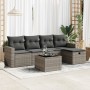 Set de muebles de jardín 6 pzas y cojines ratán sintético gris de , Conjuntos de jardín - Ref: Foro24-3325376, Precio: 368,06 €