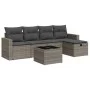 Set de muebles de jardín 6 pzas y cojines ratán sintético gris de , Conjuntos de jardín - Ref: Foro24-3325376, Precio: 356,42...