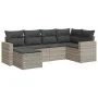 Set de sofás de jardín 6 pzas y cojines ratán sintético gris von , Gartensets - Ref: Foro24-3325388, Preis: 424,69 €, Rabatt: %