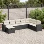 Set de sofás de jardín y cojines 8 piezas ratán sintético negro de , Conjuntos de jardín - Ref: Foro24-3325432, Precio: 461,4...